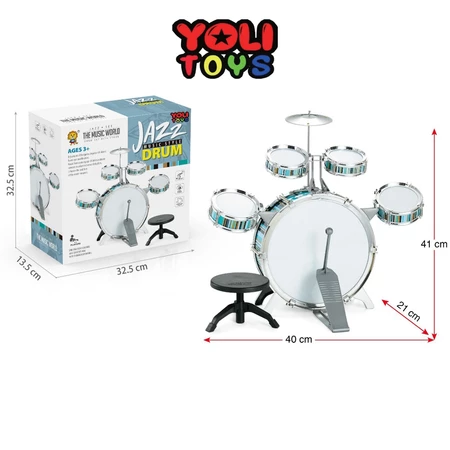 Yoli Toys - Mainan Anak Jazz Drum Jumbo Mainan Alat Musik Drum Besar
