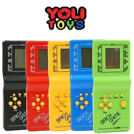 Yoli Toys - Mainan Anak Game Tetris Jadul Game Retro Brick Game 9999 In 1 Game console Wisdom Game Boy Gameboy