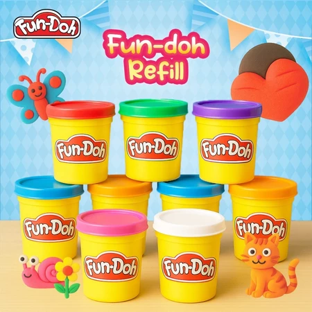 FUNDOH Warna Warni Refill Plastisin Isi Ulang Doh Mainan Anak Mainan Lilin Refill [SATUAN]
