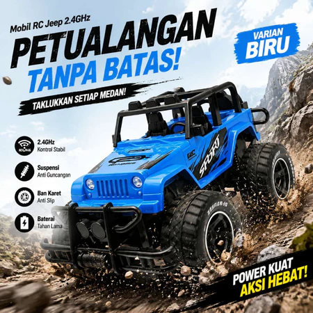 Cool Toy Kids Mobil Remote Control 2WD 1:20 Jeep RC Mobil Off-Road Climbing Car