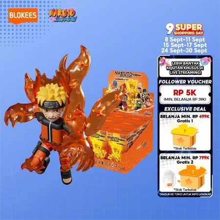 BLOKEES Naruto Blind Box Galaxy Version Blocks Model Kits Mainan Toys(1 PCS) | Blind Box Plastic Model Action Figure Birthday Gift