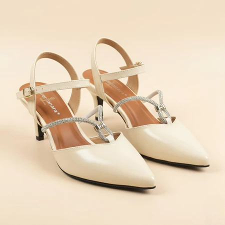 Sepatu Wanita Murah Dinara Debora Sepatu Sandal Wainta Mules Heels / Hak 5 Cm