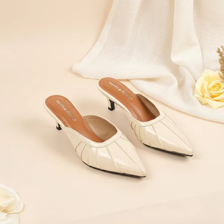 Sepatu Wanita Murah Dinara Gemini Sandal Wanita Mules Heels 5 Cm