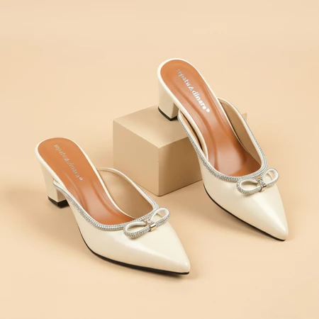 Sepatu Wanita Murah Dinara Revia Sandal Wanita Mules Heels Hak 5 Cm
